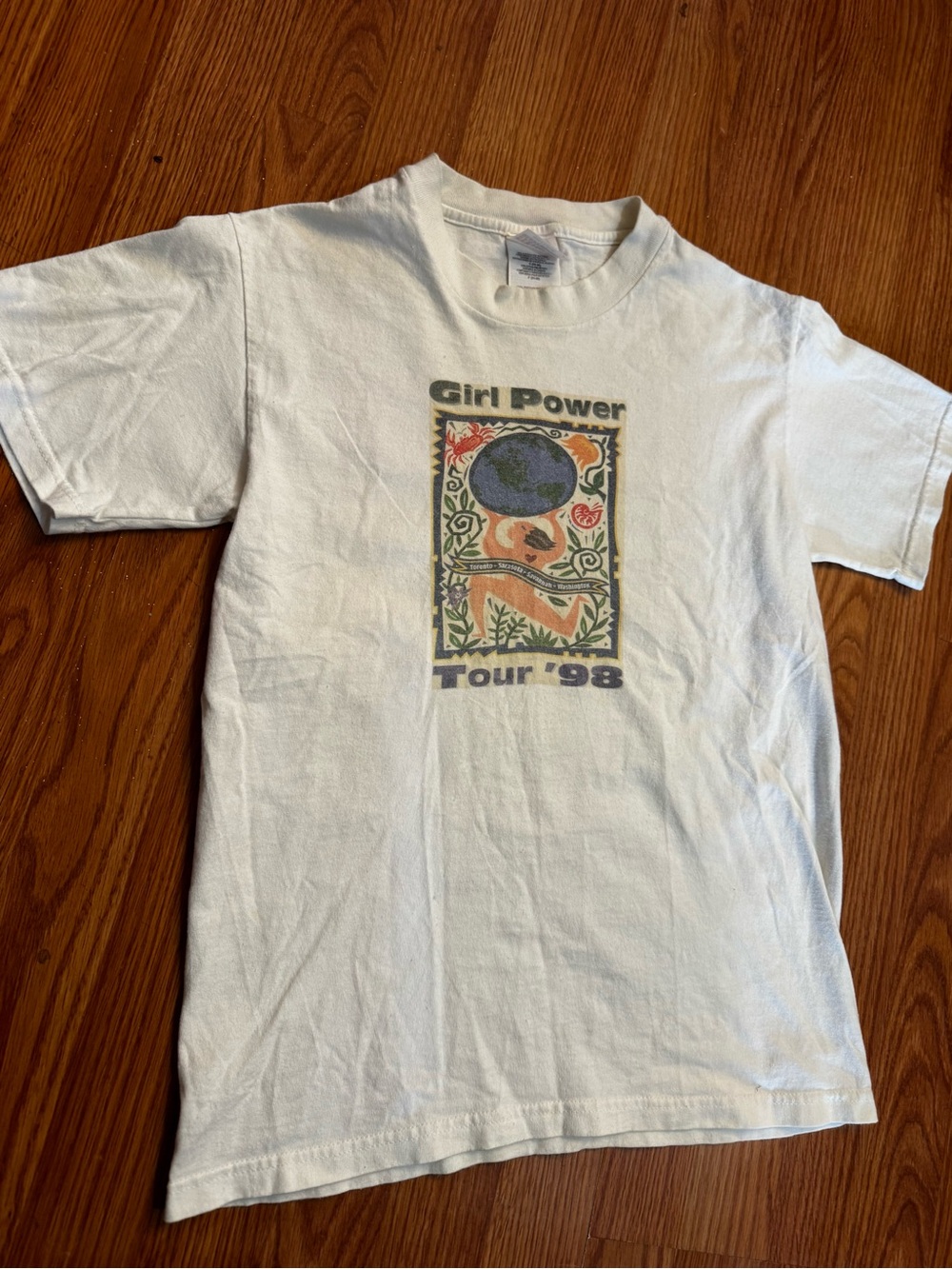 Girl Power Tour '98 White Graphic Tee